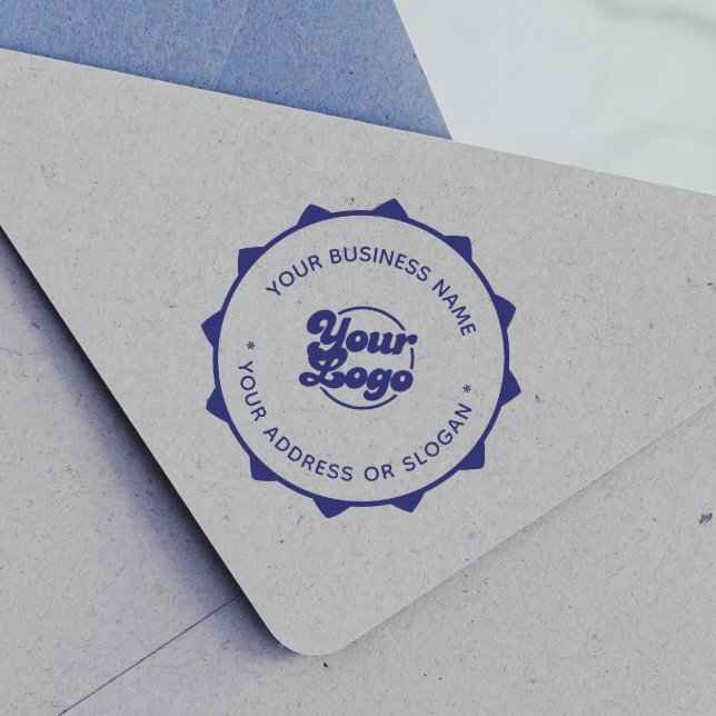 Sellos personalizados redondos simples con logotip (Subido por el creador)