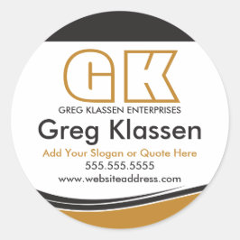 Sellos profesionales en oro y marrón