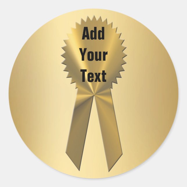 Sellos Y Pegatinas De Cinta De Oro Doble (Anverso)