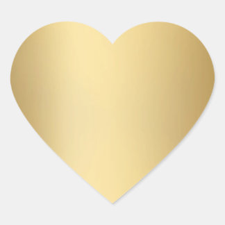 Sellos Y Pegatinas De Oro Corazón