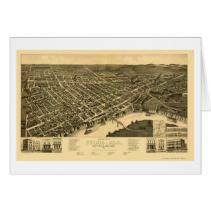 Selma, mapa panorámico del AL - 1887