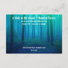 Selva azul de Eerie - Invitación de bosque embruja