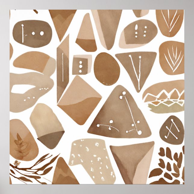 Selva Boho Estilo del arte botánico Simple Moderno (Frente)