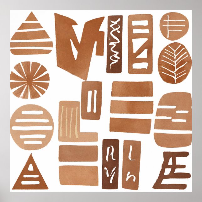 Selva Boho Estilo del arte botánico Simple Moderno (Frente)