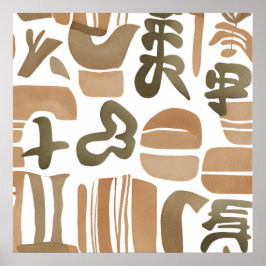 Selva Boho Estilo del arte botánico Simple Moderno