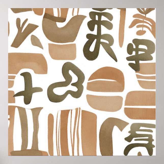 Selva Boho Estilo del arte botánico Simple Moderno (Frente)