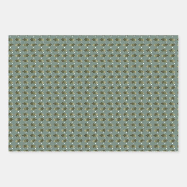 Selva de copo de nieve (pequeño) Juego de papel de (Anverso 3)