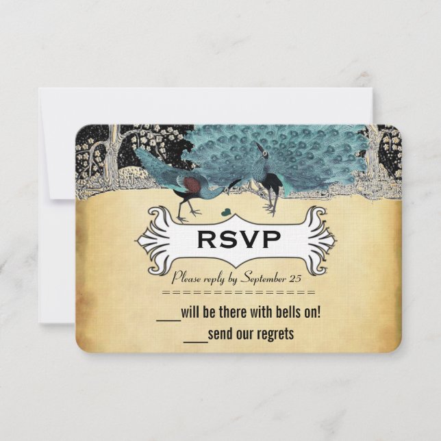 Selva de pavo real de oro negro Aqua (Anverso)