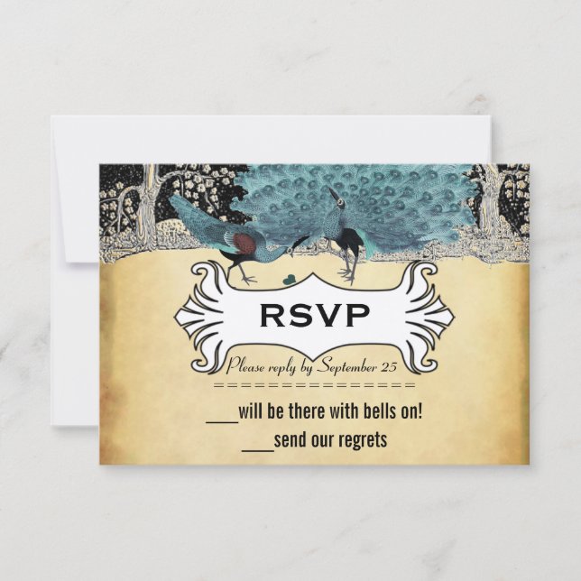 Selva de pavo real de oro negro Aqua (Anverso)