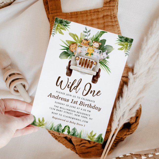 selva safari 1ª invitación de fiesta de cumpleaños (Subido por el creador)