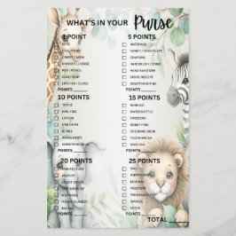 Selva tropical Safari animales Fiestas de hojas ve