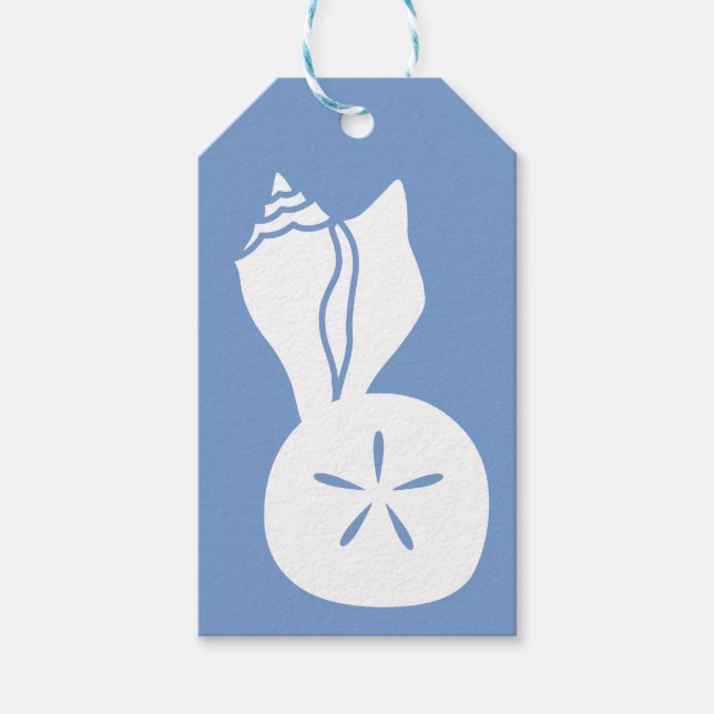 Selvas de verano en etiqueta de regalo Periwinkle (Anverso)