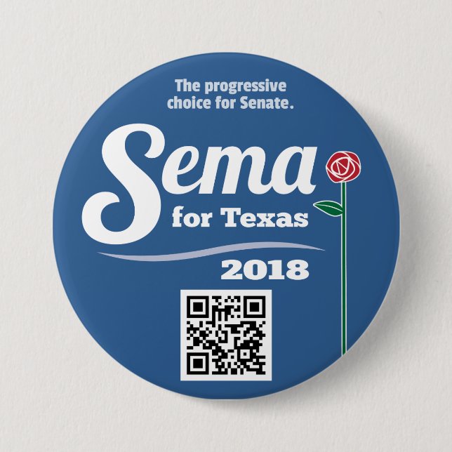 Sema para Tejas 2018 3" botón (Anverso)
