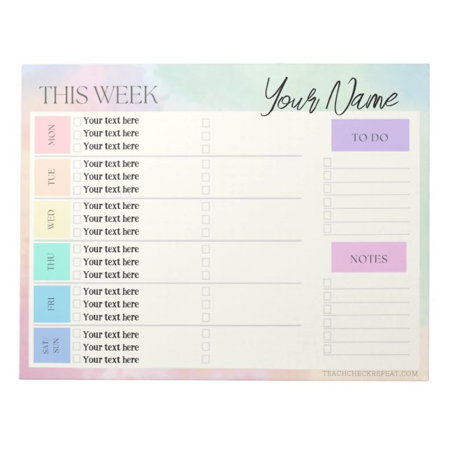 Semana De Arcoiris Silencioso Para Hacer El Bloc D (Frente)