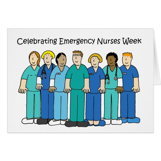 Semana de las Enfermeras de Emergencia Octubre (Anverso (Horizontal))