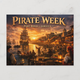 Semana de piratas de Jamaica port royal postal