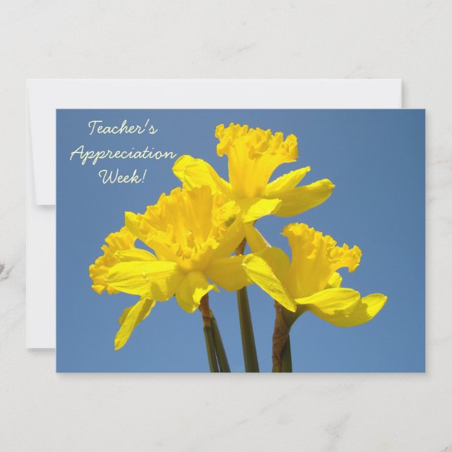 ¡Semana del aprecio del profesor! Invitaciones (Anverso)