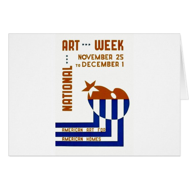 Semana nacional del arte - poster de WPA - (Anverso (Horizontal))