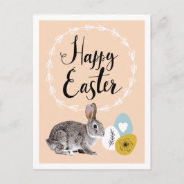 Semana Santa. Postales de huevos de pascua y conej
