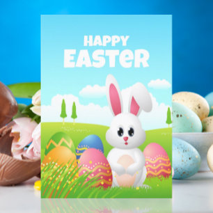 Semana Santa   Tarjeta de felicitación de conejo P