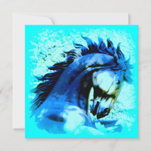semental de mustang azul