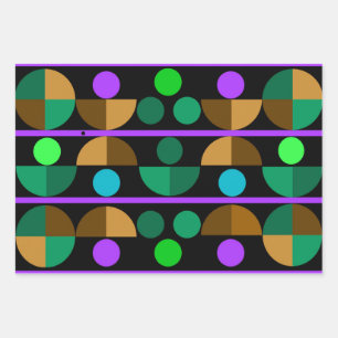 Semi Circles Envolver hojas de papel