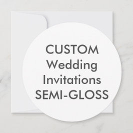 SEMI-GLOSS 110lb 5.25" Invitaciones a casamiento r