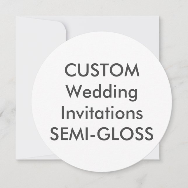 SEMI-GLOSS 110lb 5.25" Invitaciones a casamiento r (Anverso)