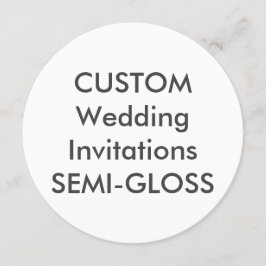 SEMI-GLOSS 110lb 5.25" Invitaciones a casamiento r