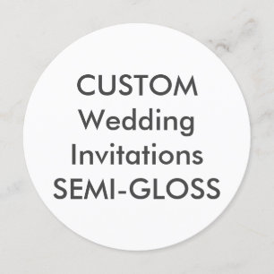 SEMI-GLOSS 110lb 5.25" Invitaciones a casamiento r