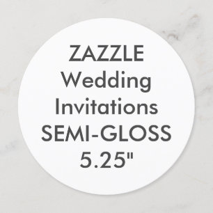 SEMI-GLOSS 110lb 5.25" Invitaciones a casamiento r