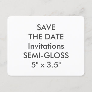 SEMI-GLOSS 110lb 5.5" x 4.25" Invitaciones a matri