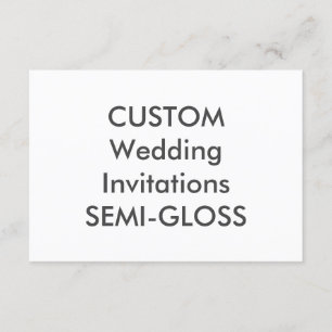 SEMI-GLOSS 110lb 5" x 3.5" Invitaciones a matrimon
