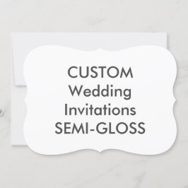 SEMI-GLOSS 110lb 7"x5" Invitaciones de casamiento