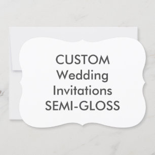 SEMI-GLOSS 110lb 7"x5" Invitaciones de casamiento