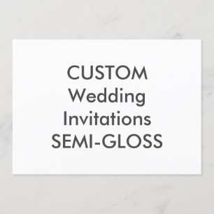 SEMI-GLOSS 110lb 7" x 5" Invitaciones a matrimonio