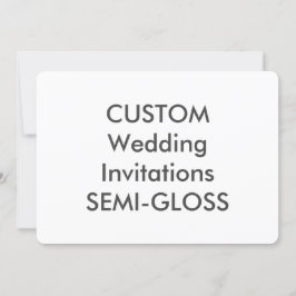 SEMI-GLOSS 110lb 7" x 5" Invitaciones a matrimonio