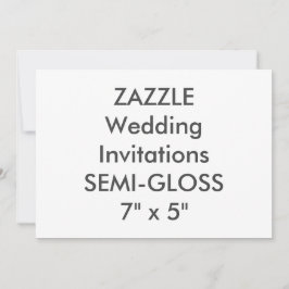 SEMI-GLOSS 110lb 7" x 5" Invitaciones a matrimonio