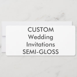 SEMI-GLOSS 110lb 9.25" x 4" Invitaciones a matrimo