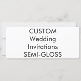 SEMI-GLOSS 110lb 9.25" x 4" Invitaciones a matrimo