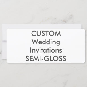 SEMI-GLOSS 110lb 9.25" x 4" Invitaciones a matrimo