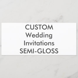 SEMI-GLOSS 110lb 9.25" x 4" Invitaciones a matrimo