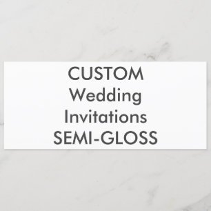 SEMI-GLOSS 110lb 9.25" x 4" Invitaciones a matrimo