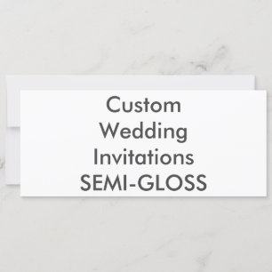 SEMI-LUSTRE 9,25" x 4" invitaciones de la boda