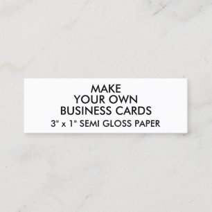 SEMI tarjetas de visita delgadas personalizadas