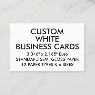 SEMI tarjetas de visita euro personalizadas