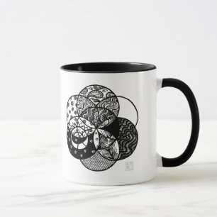 Semilla de la taza de la mandala de la vida