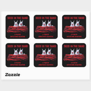 Semilla en el Pegatina de la plaza de arena