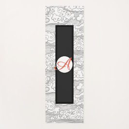 SEMILLA FELIZ YOGA Mat CON NUBES JAPONESES MONOGRA