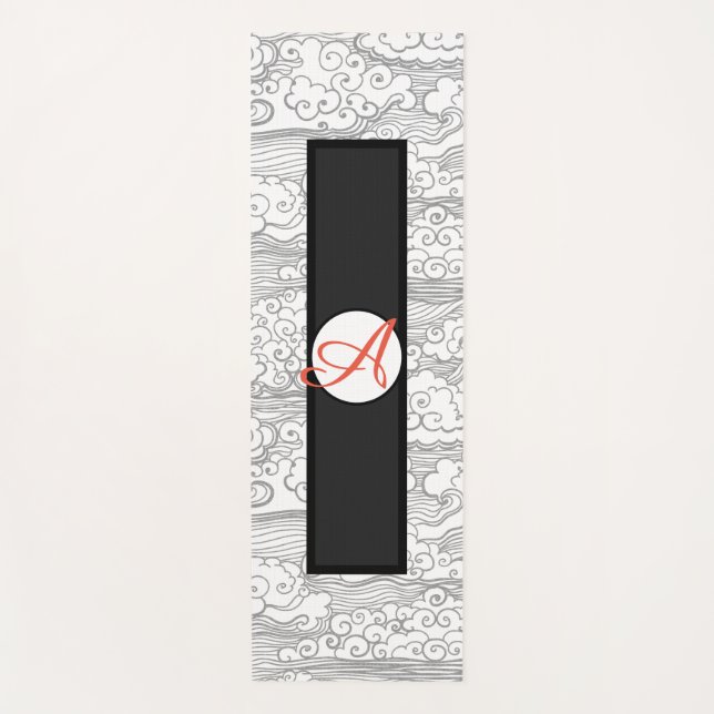 SEMILLA FELIZ YOGA Mat CON NUBES JAPONESES MONOGRA (Anverso)